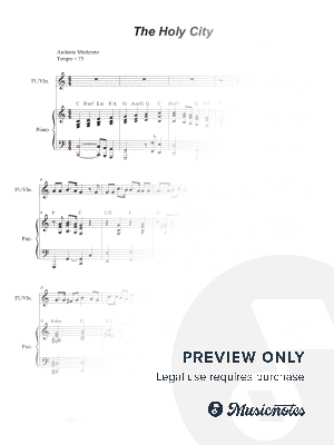 The Holy City (Flute or Violin solo and Piano)