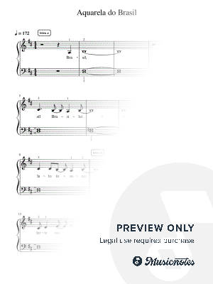 Brasil - Pre-Advanced by Simply Piano - Sheet Music