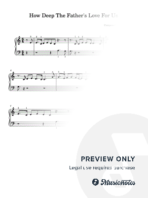 How Deep the Father's Love for Us [Quick Learn Solo - Very Easy Beginner] (Stuart Townend) by Noteworthy - Sheet Music