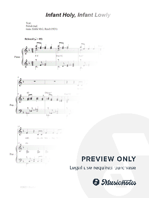 Infant Holy, Infant Lowly (Vocal solo)