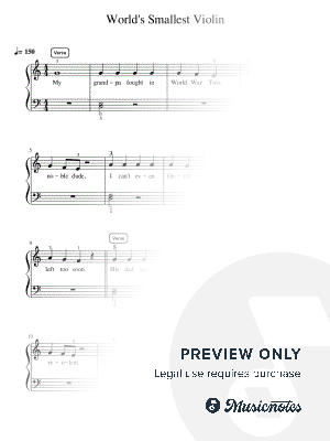 World's Smallest Violin - Essentials by Simply Piano - Sheet Music