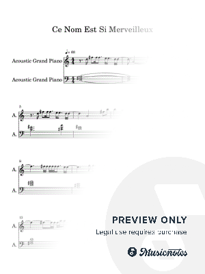 Ce Nom Est Si Merveilleux