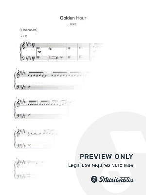 golden hour by PHianonize - Sheet Music