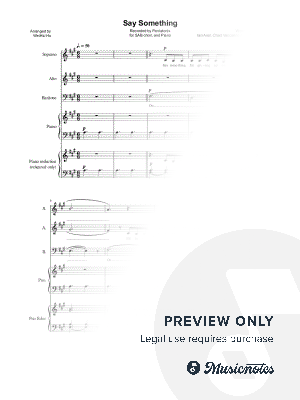 Say Something by WeiHsi Hu - Sheet Music