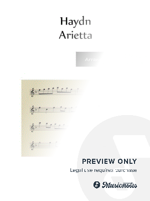Haydn - Arietta - Flute Solo by Lynette Auberjeunois - Sheet Music