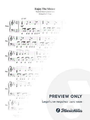 Enjoy the Silence by Gonçalo Tiago - Sheet Music