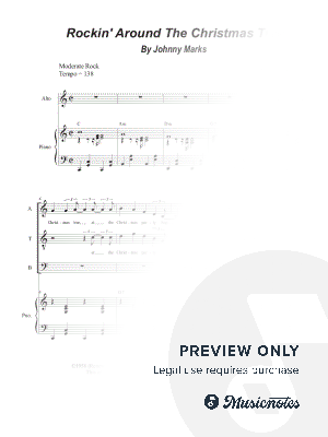 Rockin' Around the Christmas Tree (Vocal Quartet - (SATB)