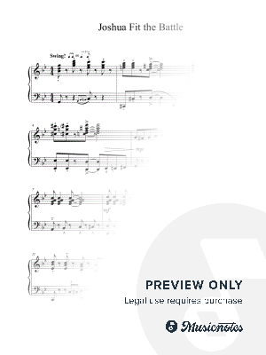 Joshua Fit the Battle of Jericho by Ryan F. Smith - Sheet Music