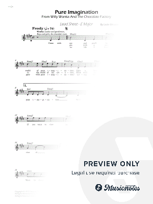 Pure Imagination - Lead Sheet - E Major