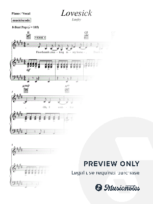 Lovesick by musiciscode - Sheet Music