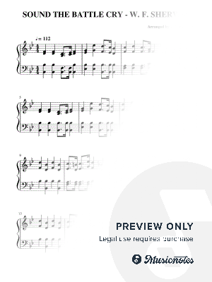 SOUND THE BATTLE CRY - W. F. SHERWIN (HYMN - EASY ORGAN) by Juliano Music - Sheet Music