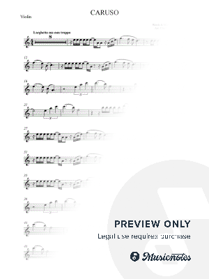 Caruso - Pavarotti/Bocelli - Violin (full version)