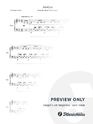 Analyse by Christopher Ittoku - Sheet Music