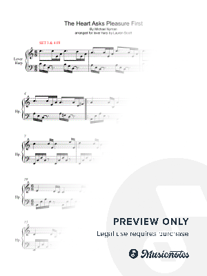 The Heart Asks Pleasure First from THE PIANO for lever & pedal harp