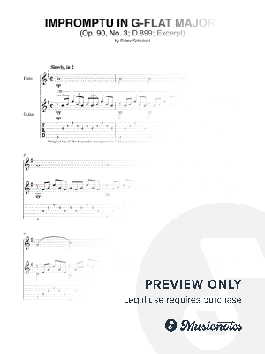 Impromptu in G-flat Major (Op. 90, No. 3; D.899) by Mark Phillips - Sheet Music