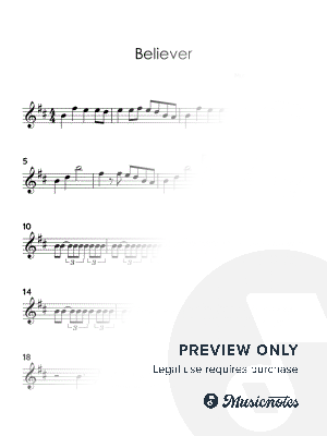 Believer by Imagine Dragons (EASY VIOLIN WITH VIDEO TUTORIAL)