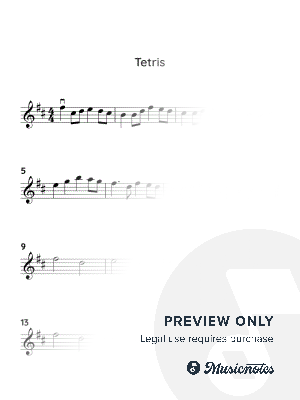 Tetris Theme (EASY VIOLIN WITH TUTORIAL VIDEO)