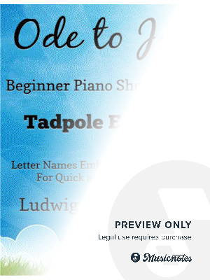  Ode to Joy Beginner Piano Sheet Music 2nd Edition