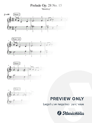 Prelude Op. 28 No. 15 "Raindrop" - Intermediate