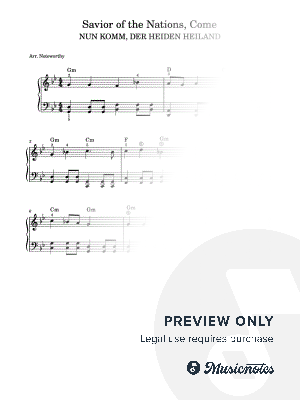 Savior of the Nations Come [Quick Learn Solo - Beginner] NUN KOMM, DER HEIDEN HEILAND