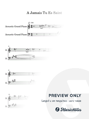 A Jamais Tu Es Saint