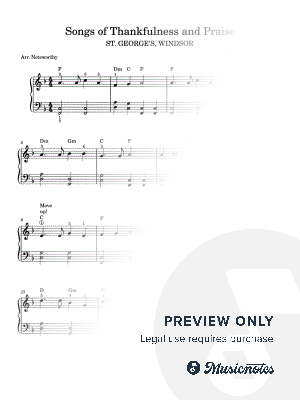 Songs of Thankfulness and Praise [Quick Learn Solo - Beginner] ST. GEORGE'S, WINDSOR by Noteworthy - Sheet Music