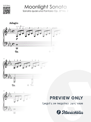 Moonlight Sonata I Beethoven - Level 4 in C minor