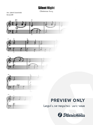 SILENT NIGHT (Stille Nacht) - Piano Cover for Beginner (4/5) - version 04