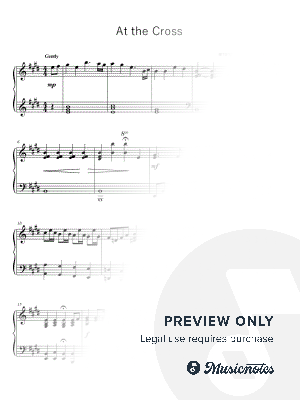 At the Cross by Caleb Galvan - Sheet Music