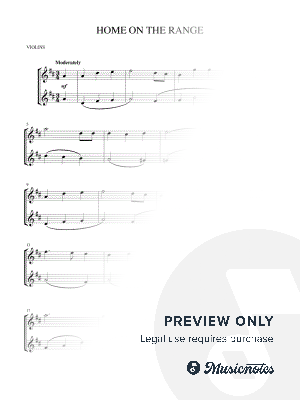 Home on the Range (violin duet)