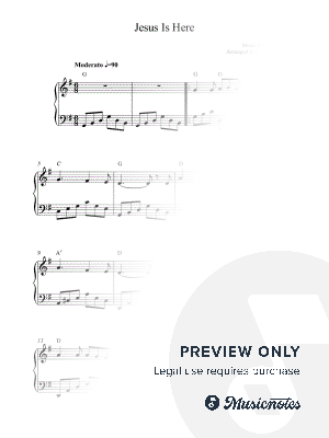 Jesus Is Here by Kaiserin Rebecca - Sheet Music