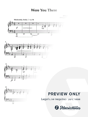 Were You There by Daniel Light - Sheet Music