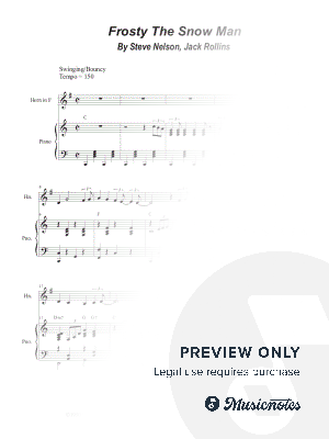 Frosty the Snowman (French Horn solo and Piano)