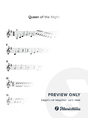 Queen of the night by W.A.Mozart (EASY VIOLIN WITH VIDEO TUTORIAL) by HTP TV - Sheet Music