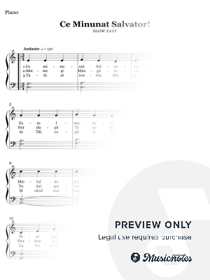 Ce Minunat Salvator (SLOW EASY PIANO)