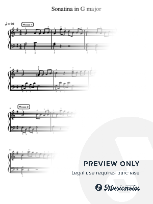 Sonatina in G major - Pre-Advanced