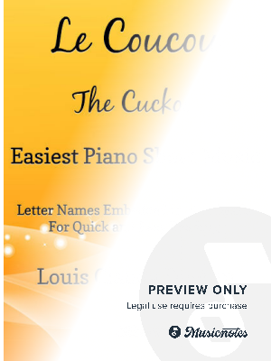 Le Coucou the Cuckoo Easiest Piano Sheet Music