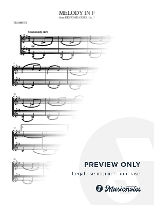 Melody in F (trumpet duet)