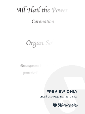 All Hail the Power Coronation Organ Solo