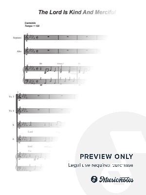 The Lord Is Kind And Merciful (Duet for Soprano and Alto solo)