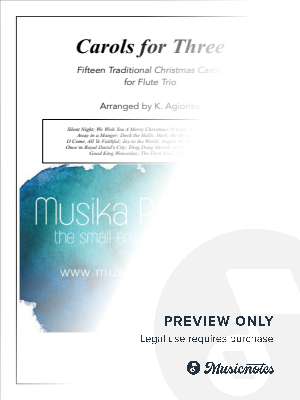 Carols for Three - 15 Christmas Carols for Flute Trio