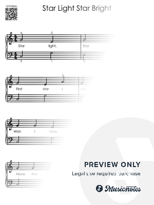 Star Light Star Bright - Piano Tutorial for Beginners by Alicja Urbanowicz - Sheet Music