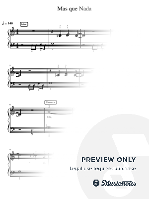 Mas Que Nada - Intermediate by Simply Piano - Sheet Music