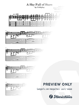 A Sky Full of Stars by Adam Szwajcowski - Sheet Music