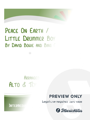 The Little Drummer Boy / Peace on Earth - alto and tenor sax duet