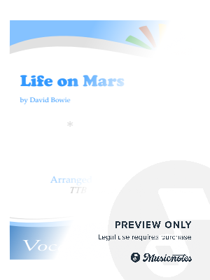 Life on Mars? - TTB with piano