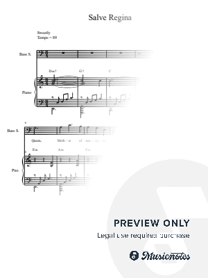 Salve Regina (Soprano and Baritone solo) by Stephen DeCesare - Sheet Music