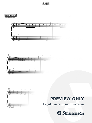 She (Notting Hill) - easy piano