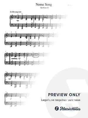 Schumann Norse Song Op.68, No.41
