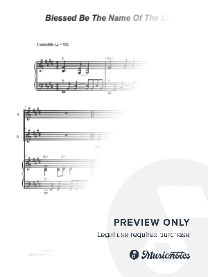 Blessed Be The Name Of The Lord (Duet for Soprano and Alto solo)